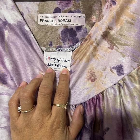 Floral Purple Maxi Dress - Picture 3 of 6
